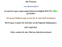 Tablet Screenshot of herrstein.de